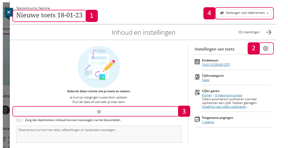 afbeelding toets aanmaken